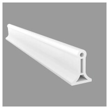 Self-Adhesive Water Retention Strip, Flexible Silicone Shower Barrier 80cm, Waterproof Edge Protector for Bathroom, White