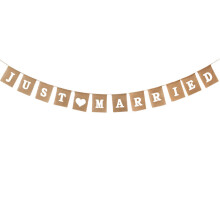 4 Retro-Dekor Hochzeitsdekoration Vintage-Party-Banner Braut