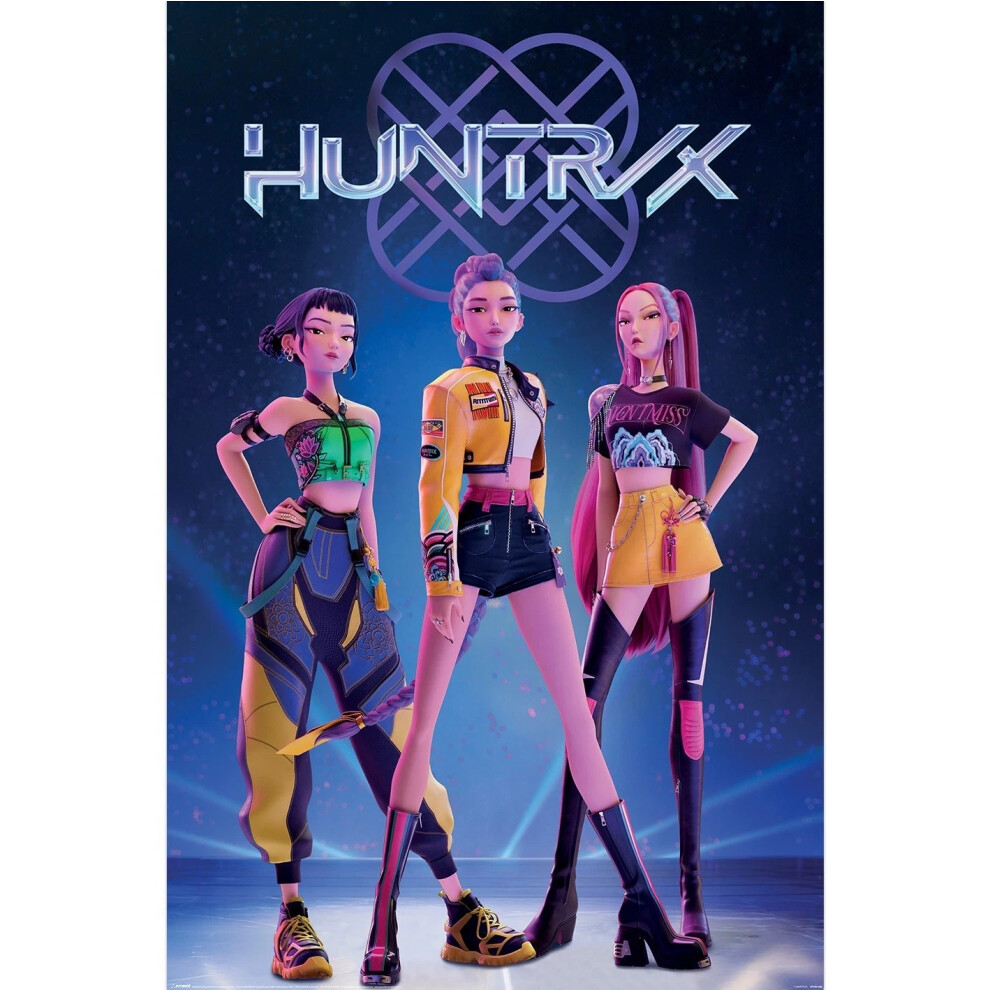 Pyramid International K-Pop Demon Hunters Maxi Poster, Huntrix, Licensed, 91.5 X 61Cm