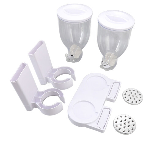 Cereal Dispenser ABS Dual Containers Airtight 2