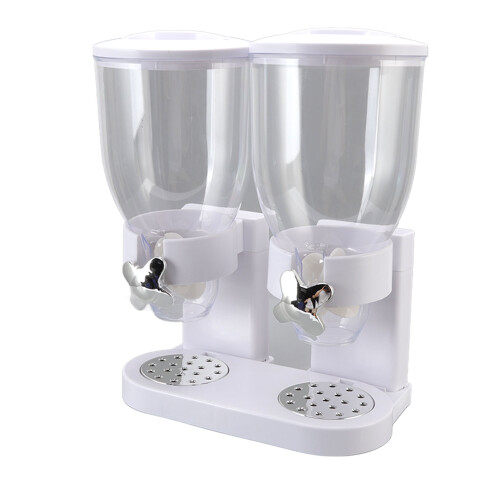 Cereal Dispenser ABS Dual Containers Airtight 1