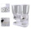 Cereal Dispenser ABS Dual Containers Airtight 11