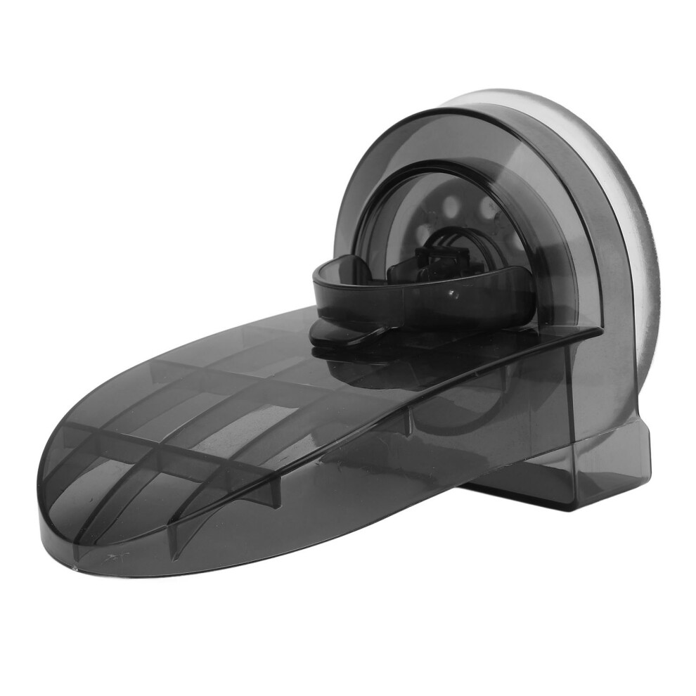 Black Shower Foot Rest Non Slip Suction Cup No Drilling