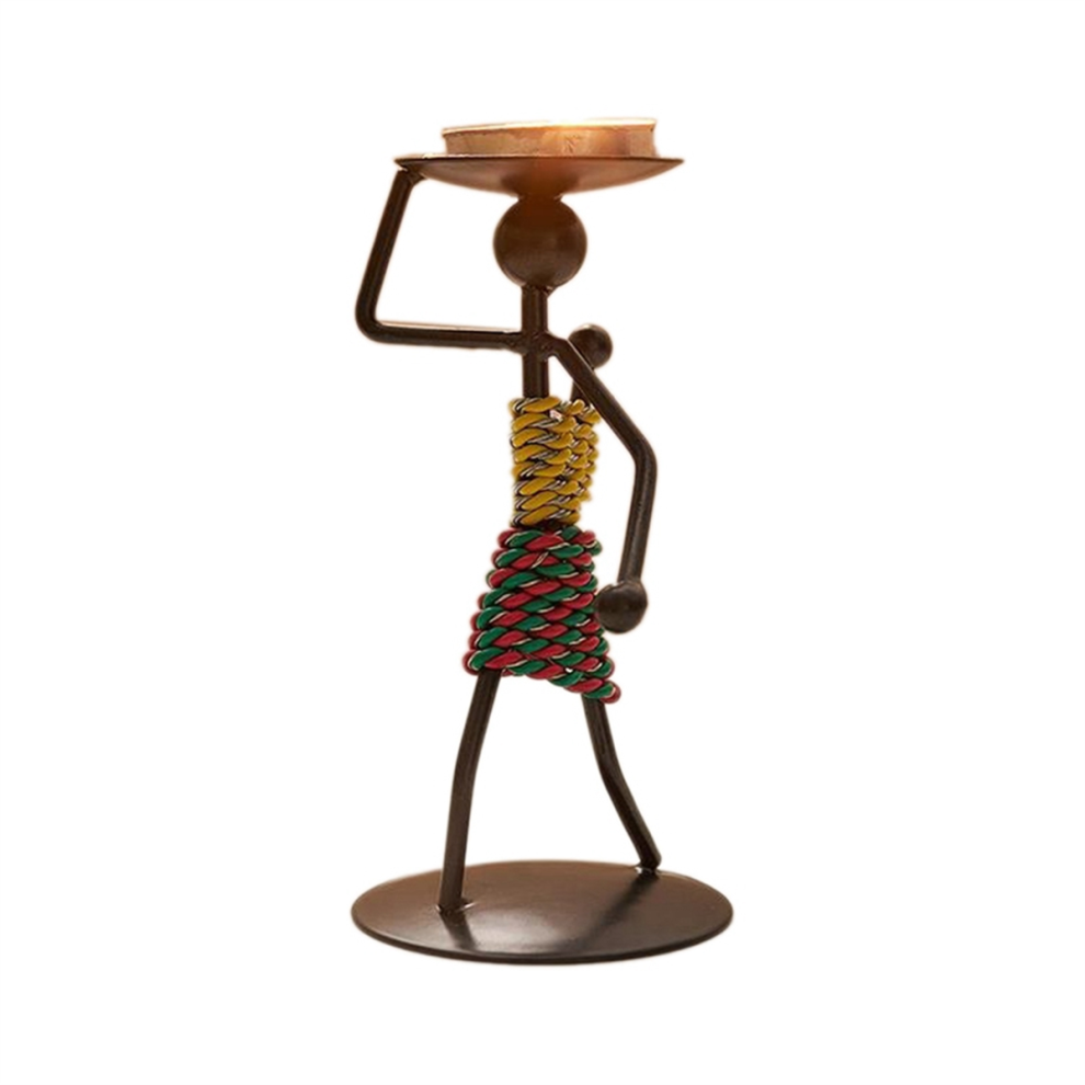 Handmade Crafts Miniature Wrought Decoration Retro Candle Holder A-image-OPC-PJYNXF7-NEW