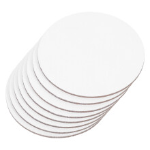 8Stk Runde Künstler Leinwand Weiß Für Öl-, Acryl- Und Temperamalerei