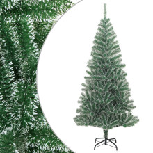 vidaXL Artificial Christmas Tree with Flocked Snow Green 240 cm