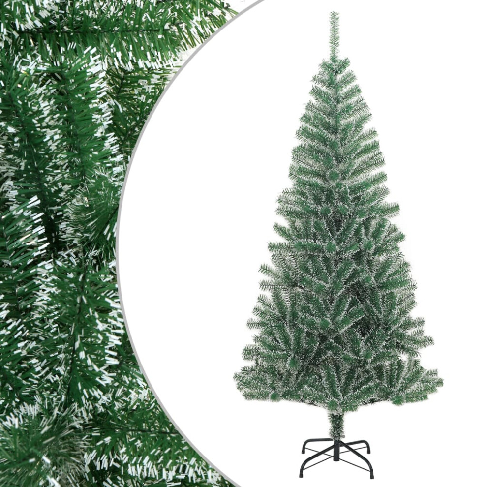 Vidaxl Artificial Christmas Tree With Flocked Snow Green 240 Cm
