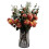 Leaf 60cm Smoke Grey Vase Pink Peonies and Artificial Eucalyptus 1
