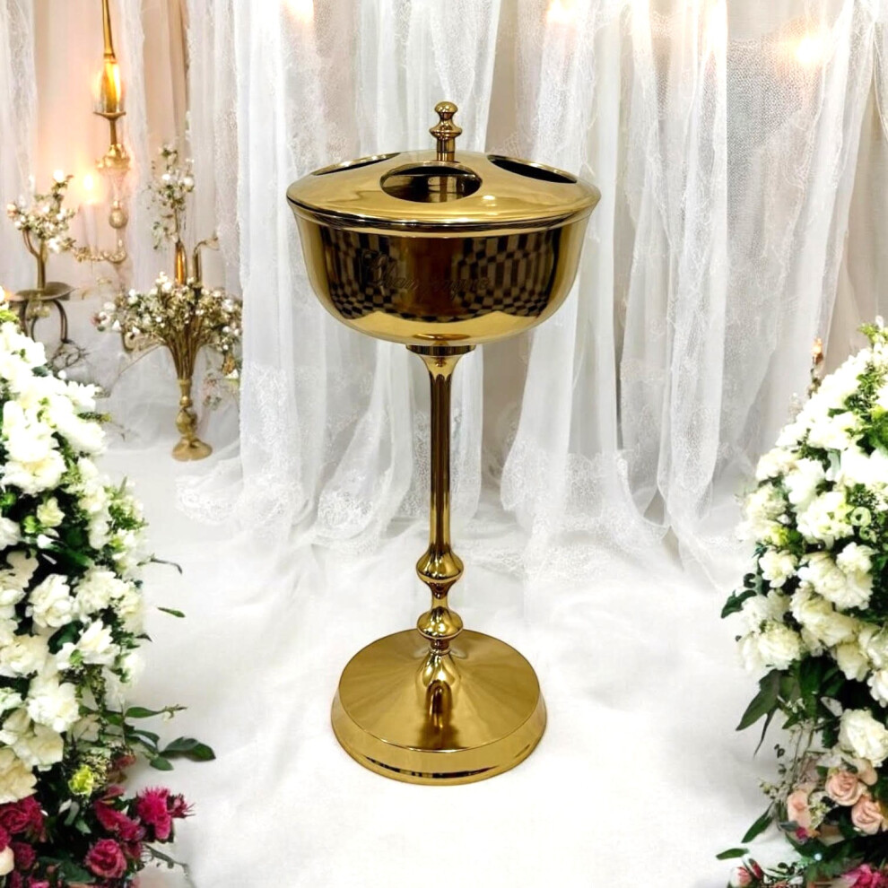 Msl 81Cm Gold 4 Bottle Champagne Bucket On Sta