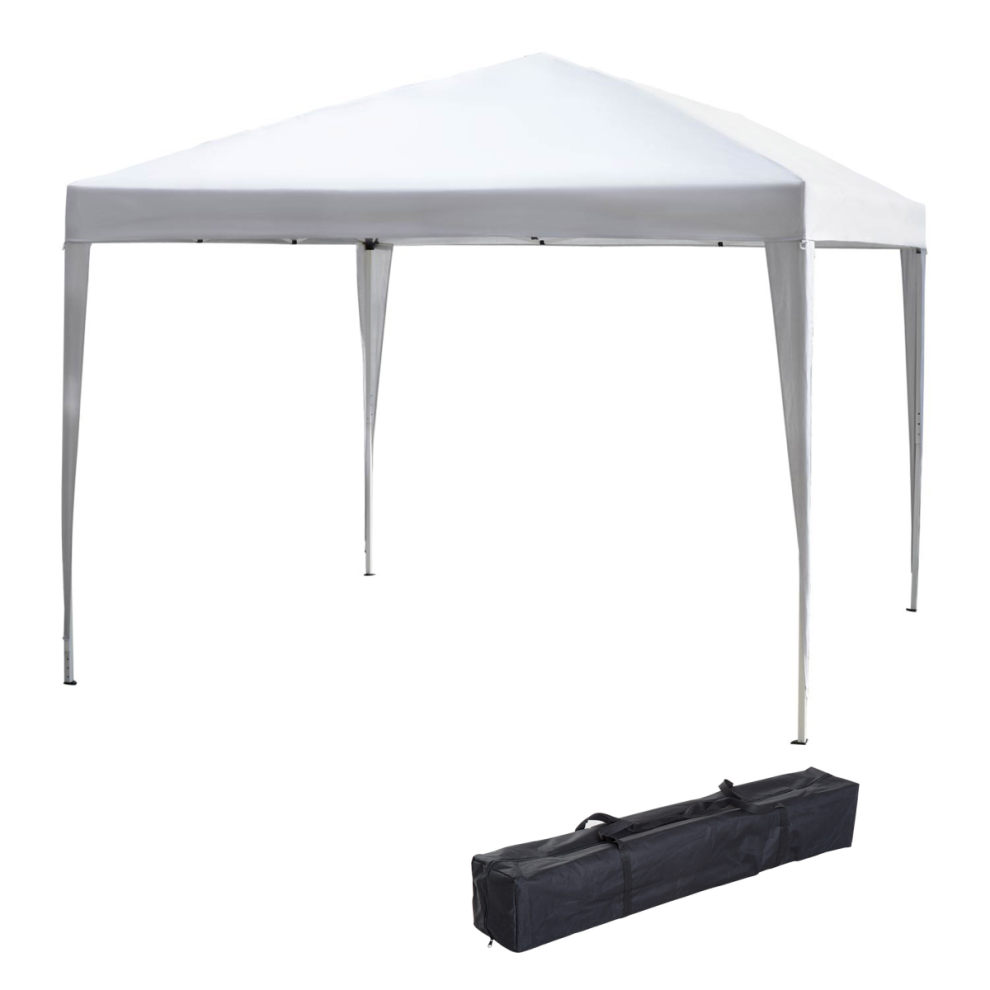 Outsunny Unisex White 3 X 3M Garden Pop Up Gazebo Height Adjustable Marquee Party Tent Wedding Canopy With Carrying Bag In - Image 4