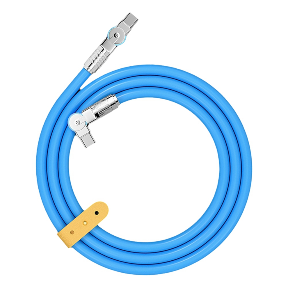 180 Type-C To Type-C Swivel Double Elbow Mech Data Cable 2M 4851112334035