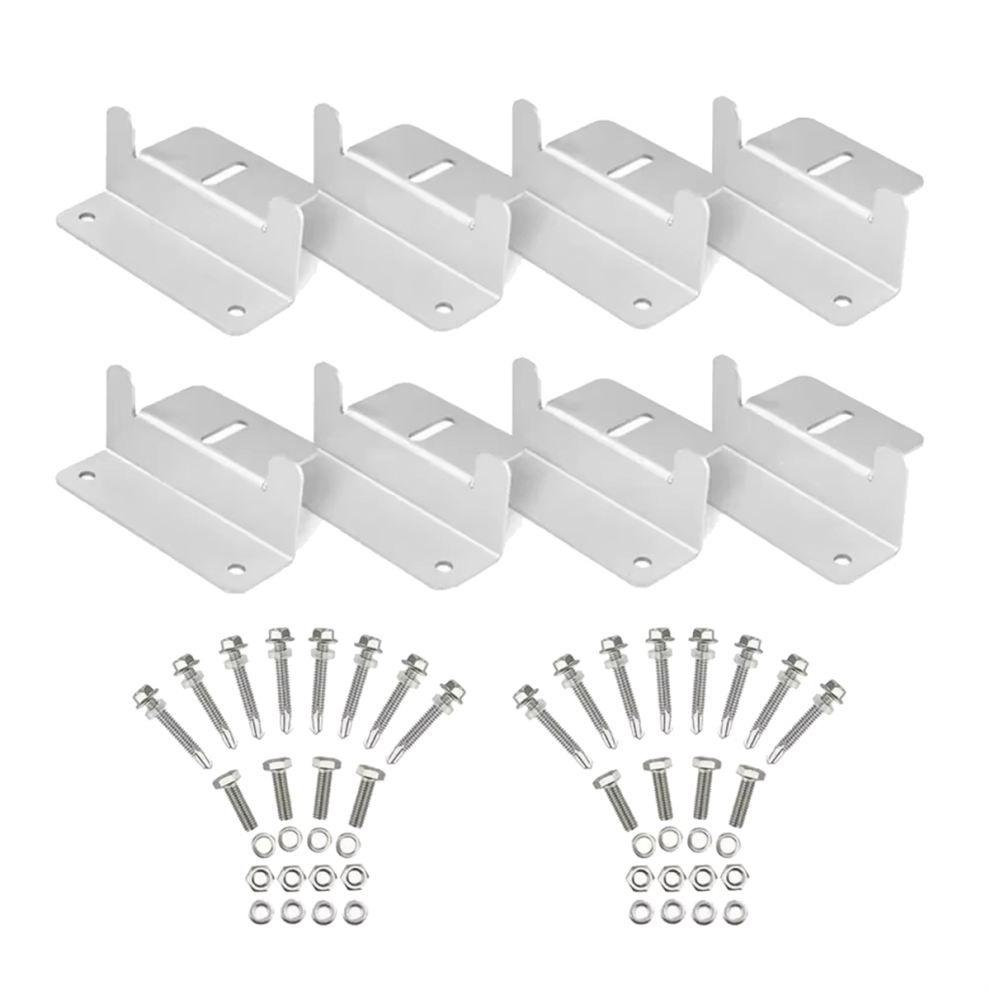 8Pcs Solar Panel Mounting Bracket Kits Roof Z-Style Bracket A 4851112334851