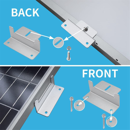 8PCS Solar Panel Mounting Bracket Kits Roof Z-Style Bracket B 2
