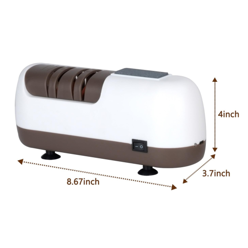 Electric Knife Sharpener, Cordless 2Stage Sharpening Diamond 1