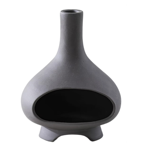Keraaminen pidike Ornament Sage Burner Suitsukepidike Ruskea
