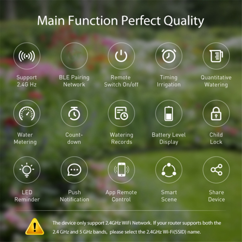 Tuya WiFi Smart Sprinkler Meter with Water Meter Wireless Control 1