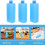 10 Pack Air Conditioner Ice Packs Portable Ice Blocks Cooler Reusable 4