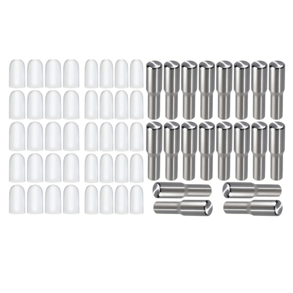20Pcs 5Mm 1/4 Inch Stainless Steel Shelf Support Pegs 4851112342955