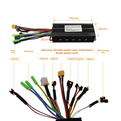 Ebike Sinusgolf Waterdichte Controller 36V/48V 30A 750W 1000W 1