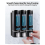 1200ML Wall-Mounted Shower Shampoo Dispenser 4