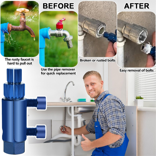 Broken Pipe Thread Extractor Tool, New Broken Faucet Removal Tool 2