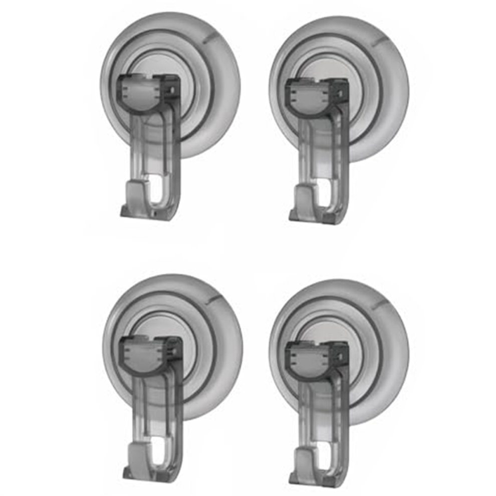 Shower Hooks Suction Cup, Heavy Duty Suction Cup Hooks (4Pack) Grey 4851112347578