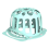 Hat Cleaning Cage Baseball Cap Cleaning Rack Silicone Blue 1