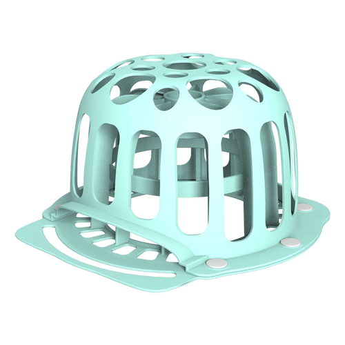 Hat Cleaning Cage Baseball Cap Cleaning Rack Silicone Blue