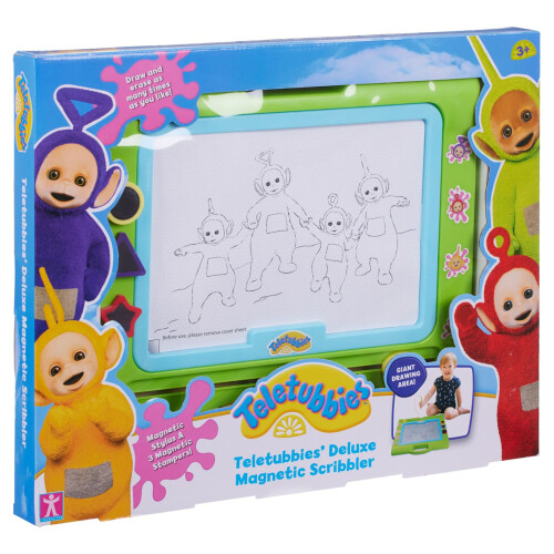 Teletubbies Magnetic Drawing Board, Mess-Free Scribbler with Carry Handle 1