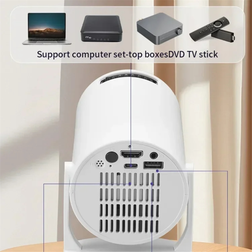 Projector Wireless Fidelity 270 Adjustable LED 1080P EU Plug 2