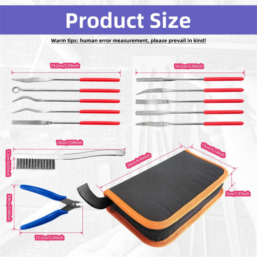Mini diamantvijl diverse set precisiegereedschappen 1