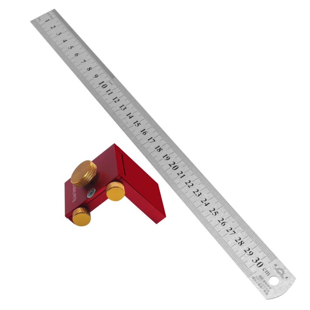 Steel Ruler Scribing Positioning Block,Diy Carpentry Scriber 4851112364902