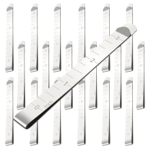 20 stuks roestvrijstalen zoomclips - 3-inch meetliniaal