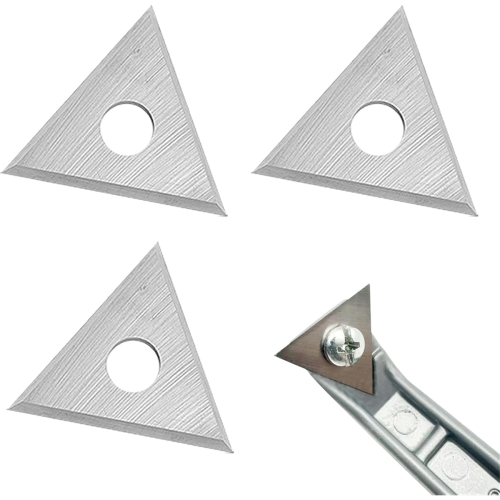 3Pcs 1inch Triangle Paint Paint Carbide Blades 1