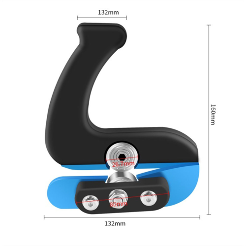 Veilige en efficiënte gipsplaatfrees met ergonomische handgreep 1
