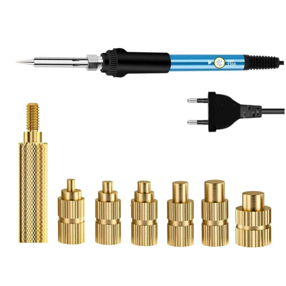 Insert Soldering Iron Tip Head Embedded Thread Insertion Kit Eu Plug 4851112365008