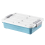 Under Bed Storage Organizer with Waterproof Casters blue 1
