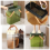 Plastic Garbage Can with Lid Dry and Wet Separation Trash Can B 3