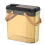 Plastic Garbage Can with Lid Dry and Wet Separation Trash Can B 1