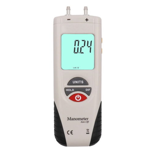 HT-1890 Gas Pressure Gauge Manometer Digital Manometer Data Hold