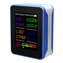 Multifunctionele luchtkwaliteitsmeter binnenshuis HCHO TVOC Koolmonoxide A