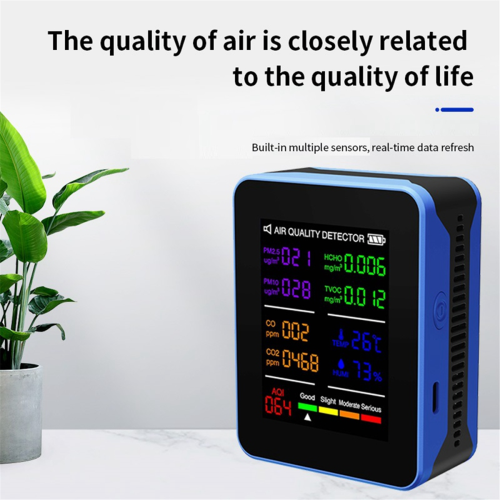Multifunctionele luchtkwaliteitsmeter binnenshuis HCHO TVOC Koolmonoxide A 1