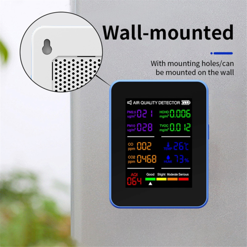 Multifunctionele luchtkwaliteitsmeter binnenshuis HCHO TVOC Koolmonoxide A 2