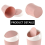Mini papperskorg med svängbart lock, blå + grön + rosa, plast 4