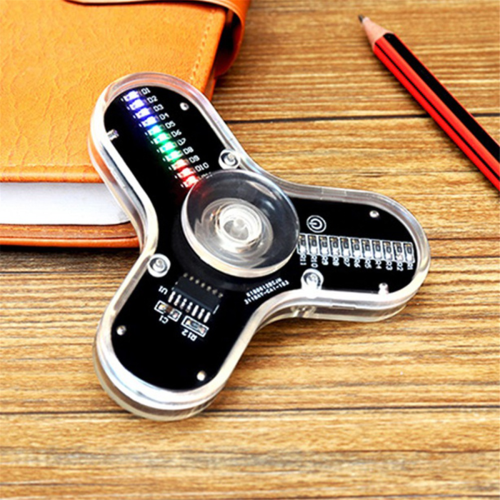 Φωτεινή οθόνη LED Fidget Spinner με τρεις λοβούς, ψηφιακό γυροσκόπιο 2