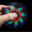 Φωτεινή οθόνη LED Fidget Spinner με τρεις λοβούς, ψηφιακό γυροσκόπιο 2