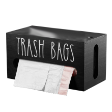 Trash Bag Dispenser Wooden Wall Mount