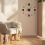 Modern Frameless DIY Wall Clock Large 3D Numbers Wall Watch Silver 3