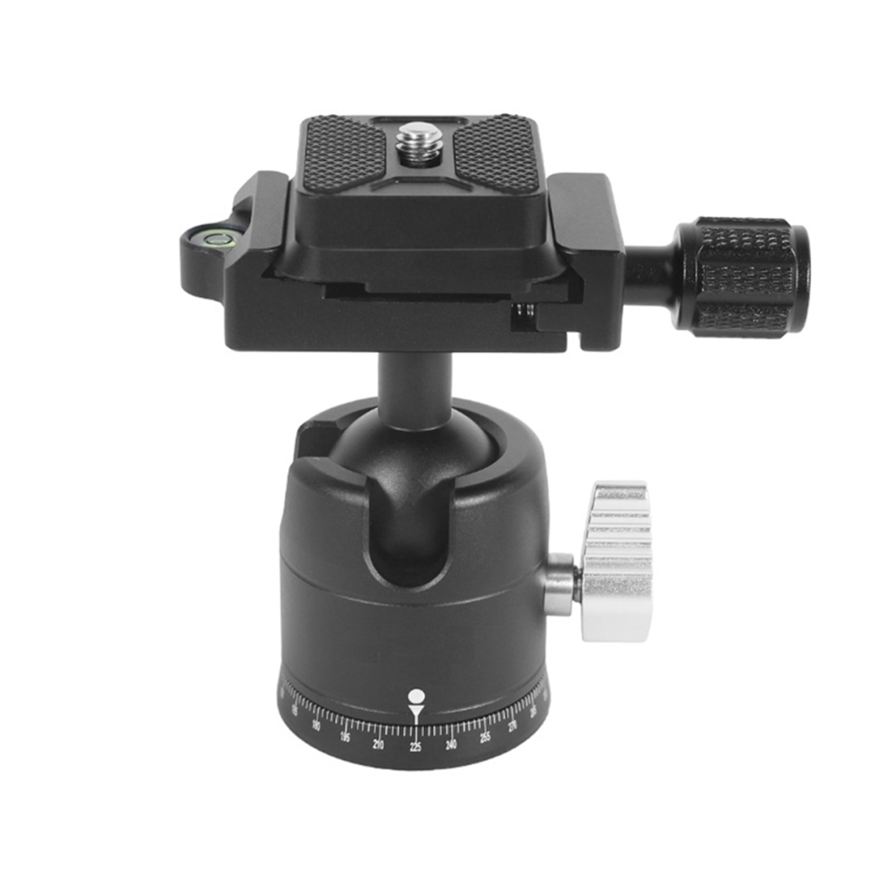 Professional Camera Tripod Ball Head With 1/4In Quick Release Plate 4851112373874