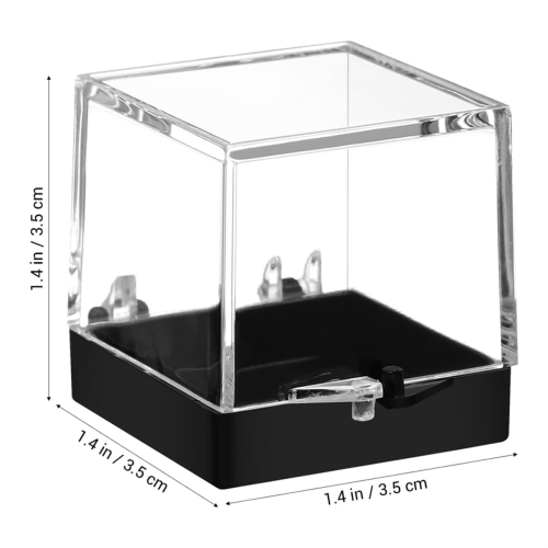 6-delige plastic stenencollectie-vitrine 1